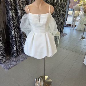 Brautkleid kurz in ivory